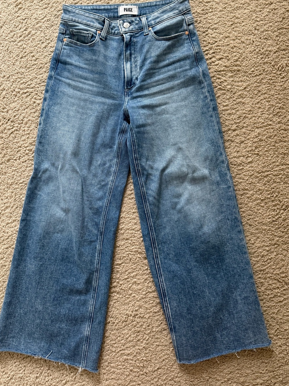 Paige Anessa Crop Wide Leg Jeans